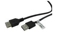 rnd-765-00063 USB 2.0 cable 3m Black M/F