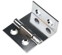 60-1-3332 Pinet Steel Butt Hinge, Screw Fixing, 38mm x 19mm x 1.5mm