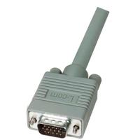 ctl3vgamm-3 L-Com Male 15 Pin D-sub to Male 15 Pin D-sub SVGA Cable, 3ft Grey