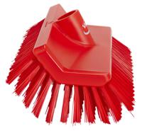 70474 Vikan Medium Bristle Red Scrubbing Brush, 41mm bristle length, Polyester bristle material