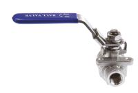 764-4256 RS PRO Stainless Steel Full Bore, 2 Way, Ball Valve, Threaded, BSPP 1/4in