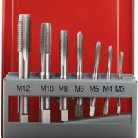 668-1113 RS PRO Tap Set HSS 7-Piece Metric Standard Hand Tap M3 → M12 Thread
