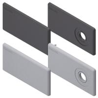 3842548756 Bosch Rexroth Grey PP Cover Cap, 45 x 90 Strut Profile, 10mm Groove