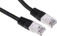 411-245 RS PRO, 2m Cat6, Black RJ45 to Male RJ45 Male, S/FTP Shielded, Terminated PVC Sheath