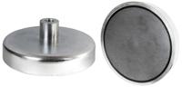 e775 Eclipse Pot Magnet 20mm Threaded Hole Samarium Alloy, 9kg Pull