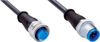 yf2a15-c60ub5m2a15-2096006 SICK Female 5 way Threaded to Male 5 way M12 Sensor Actuator Cable, 0.6 m