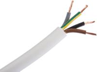 775-6141 RS PRO 3184Y 0.75 mm² 4 Core Power Cable, H05VV-F, White PVC, 100m