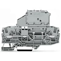 2006-1611 WAGO  TOPJOB S Series Grey, 6mm², 1-Level, Push In Termination, Fused, CSA