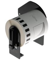 dk22212 Brother White Black Print Label Roll, 62mm Width, 1 Roll Qty