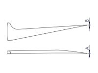 5asa ideal-tek 115 mm, Stainless Steel, Tweezers