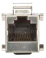 186-3111 RS PRO 2-Port RJ45 Modular Coupler, Shielded