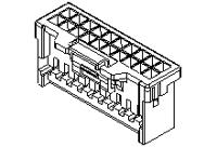 501646-1600 Molex Male Connector Housing, 2mm Pitch, 16 Way, 2 Row