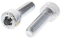 124-7292 RS PRO Bright Zinc Plated Steel Hex Socket Cap Screw, DIN 912, M12 x 30mm
