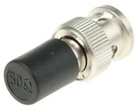 j01006a1268 Telegartner 50Ω Straight BNC RF Terminator, 0.5W Average Power Rating