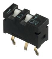 sip-02tv Apem 2 Way PCB SIP Switch SPST