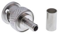 r141082161 Radiall, Plug Cable Mount BNC Connector, 50Ω, Crimp Termination, Straight Body