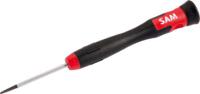 276-f-25 SAM Slotted Precision Screwdriver, 2.5 mm Tip, 50 mm Blade, 141 mm Overall