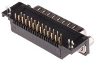 811-7125 RS PRO 25 Way Right Angle Through Hole D-sub Connector Plug, 2.77mm Pitch, with 4-40 UNC Screwlocks
