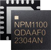 npm1100-qdaa-r7 Nordic Semiconductor nPM1100-QDAA-R7, Li Ion Charger IC Lithium-ion, Lithium-Polymer, 5 V to 6.7 V Input 1.8 V Output