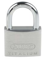 64ti50-ka6511 ABUS 64TI Key Weatherproof Titanium Weatherproof Padlock, Keyed Alike, 8mm Shackle, 50mm Body