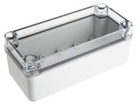 pc-d-65-t-enclosure Fibox Piccolo Series Grey Polycarbonate Enclosure, IP66, IP67, Transparent Lid, 170 x 80 x 65mm