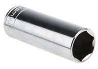 r13la Facom 1/4 in Drive 13mm Long Socket, 6 point, 50.5 mm Overall Length