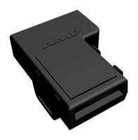 180984-5 TE Connectivity, 250 1 Way Nylon 66 Crimp Terminal Housing, 14.7mm Tab Size, Black