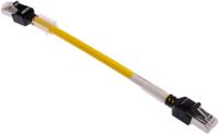 xs6w-6lszh8ss20cm-y OmronXS6, 200mm Cat6a, Yellow RJ45 to Male RJ45 Male, FTP, STP Shielded, Terminated LSZH Sheath
