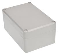 186-2255 RS PRO Grey ABS Enclosure, IP65, IK09, Grey Lid, 118.15 x 78.35 x 54.6mm