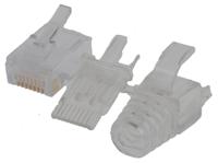 ss-39100-011 Bel-Stewart SS-39 Series Male RJ45 Connector, Cable Mount, Cat6 Straight 1 Port