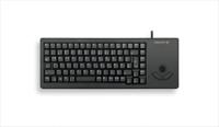 g84-5400lumit-2 Cherry G84 Wired USB Compact Trackball Keyboard, QWERTY (Italy), Black