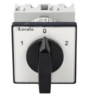 gx2051u Lovato, 1P 3 Position 60° Changeover Cam Switch, 690V (Volts), 20A, Short Black Handle Actuator