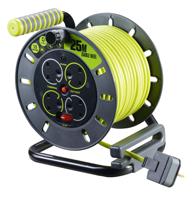 889-2490 RS PRO 25m 4 Socket Type G - British Cable Reel Open Reel, 240 V