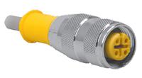 rkv-421t-20 Turck Female 4 way M12 to Free End Sensor Actuator Cable, 20 m
