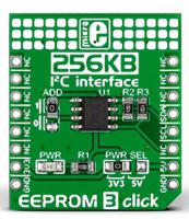 mikroe-1989 MikroElektronika MIKROE-1989, EEPROM3 click EEPROM Development Board for AT24CM02 for MikroBUS