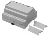194-7594 RS PRO Solid Top Enclosure Type, 106.2 x 90 x 58mm, Polycarbonate DIN Rail Enclosure Kit