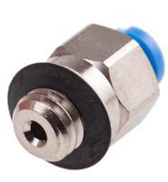 qsm-m5-2 Festo QS Series Straight Threaded Adaptor, M5 Male to Push In 2 mm, Threaded-to-Tube Connection Style, 133028
