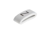 531-07886-hobs85-pvc-wh HellermannTyton HODS85 Slide On Cable Markers, Black on White, Pre-printed "Z", 1.8 → 6.3mm Cable, 531-07886