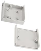 1593kgy Hammond 1593 Series Grey ABS Handheld Enclosure, IP54, 65 x 65 x 28mm