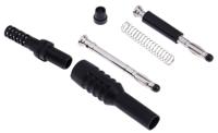 191-7887 RS PRO Black, Red Male Banana Plug, 4 mm Connector, 10A, 1000V, Nickel Plating