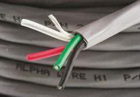 6340-sl005 Alpha Wire Alpha Essentials Communication & Control Control Cable, 4 Cores, 0.35 mm² 22 AWG, Screened, 30 m, Grey