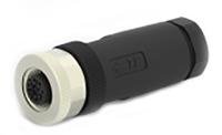 t4110002081-000 TE Connectivity Circular Connector, 8 Contacts, Cable, M12 Connector, Plug, Female, IP67, T411 Series