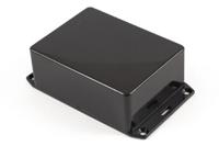 1591sflbk Hammond 1591 Series Black Flame Retardant ABS Enclosure, IP54, Flanged, Black Lid, 110 x 82 x 40mm
