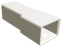 180916 TE Connectivity, AMP FASTIN-FASTON 1 Way Nylon 66 Crimp Terminal Housing, 6.35mm Tab Size, Natural