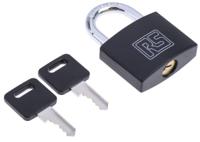 827-4394 RS PRO Key Brass Padlock, 6mm Shackle, 43mm Body