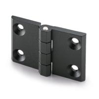 428613 Elesa Zinc Alloy Butt Hinge with a Fixed Pin, Screw Fixing, 50mm x 76mm x 11.5mm