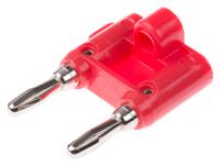 bu-00247-2 Mueller Electric Red Male Banana Plug, 15A, Nickel Plating