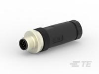 t4111002081-000 TE Connectivity Circular Connector, 8 Contacts, Free Hanging, M12 Connector, Plug, Male, IP67, M12 Series