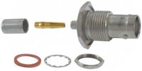 5225398-1 TE Connectivity BNC Series, Jack Panel Mount BNC Connector, 50Ω, Crimp Termination, Straight Body