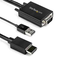 vga2hdmm2m StarTech.com 2 port HDMI to VGA Video Converter, 2m Length - 1920 x 1080 Maximum Resolution